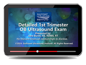 Detailed First Trimester OB Ultrasound Exam