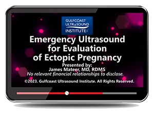 Emergency Ultrasound for Evaluation of Ectopic Pregnancy