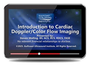 Introduction to Cardiac Doppler/Color Flow Imaging - Online Video