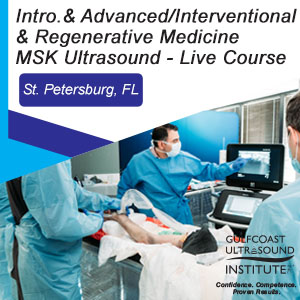 Introduction and Advanced/Interventional & Regenerative Medicine Musculoskeletal Ultrasound