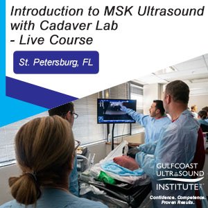 Introduction to Musculoskeletal Ultrasound with Interventional Cadaver Lab