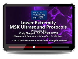 Lower Extremity MSK Ultrasound Protocols