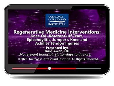 Regenerative Medicine Interventions: Knee OA, Rotator Cuff Tears, Epicondylitis, Jumpers Knee, and Achilles Tendon Injuries