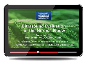 Ultrasound Evaluation of the Normal Elbow - Online Video