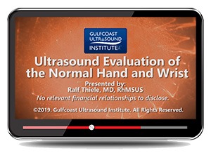 Ultrasound Evaluation of the Normal Hand and Wrist 