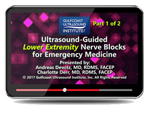Ultrasound Guided Lower Extremity Nerve Blocks for Emergency Medicine