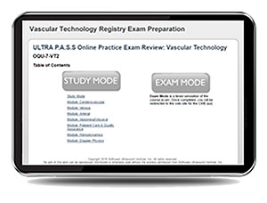 ULTRA P.A.S.S. Vascular Technology  Interactive Registry Review Online Mock Exam