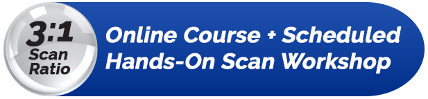 3:1 Scan Ratio - Online course + scheduled hands-on scan workshop